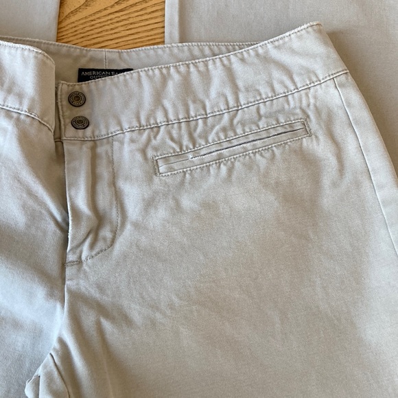 Vintage American Eagle Outfitters Pant Creme /Khaki Size 4 - Picture 10 of 13